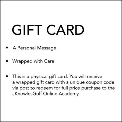 JKnowlesGolf<br>Gift Card